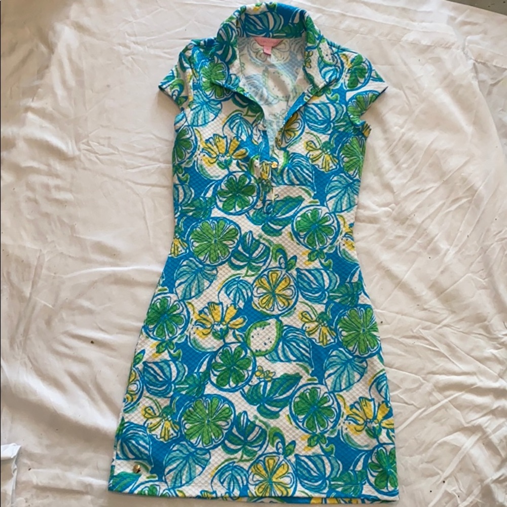 NWOT xs casual tennis dress collared open back